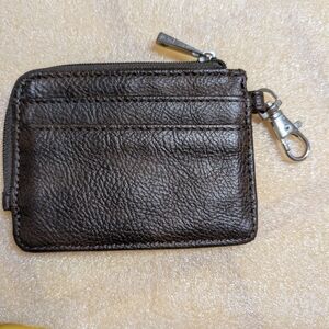 Jewell Dark Brown Leather Card Holder